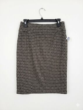 Soho green and gray Geometric Triangle Pencil Skirt